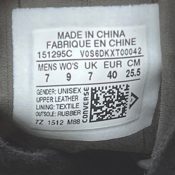 Converse All Stars CTAS John Varvatos Shoes Mens 7 Womens 9 Black Mini Stud RARE - Picture 8 of 8
